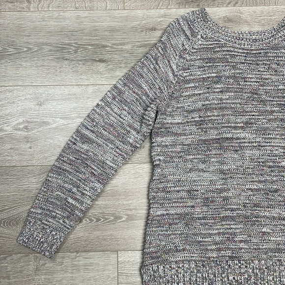 Faded Glory Speckled Gray Knit Sweater XL (16-18) - Picture 3 of 14